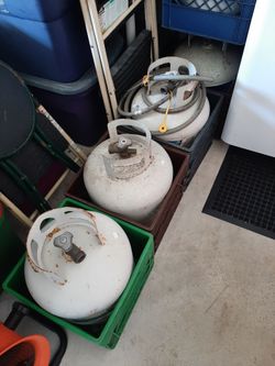 PROPANE TANKS...used but in good condition...empty...$20.00 or 5 for $85.00