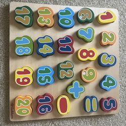 Wooden Number Puzzle