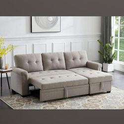 Sectional Sofa Sleeper Pull Out Bed New Style 86x54