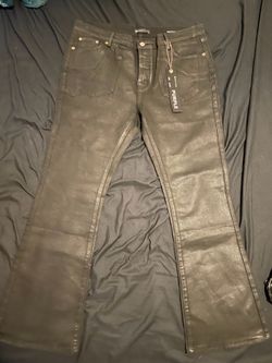 Purple jeans flared
