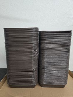 Brown square paper molds new