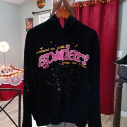 Size m Sp5der P*nk V2 Hoodie 'Black'