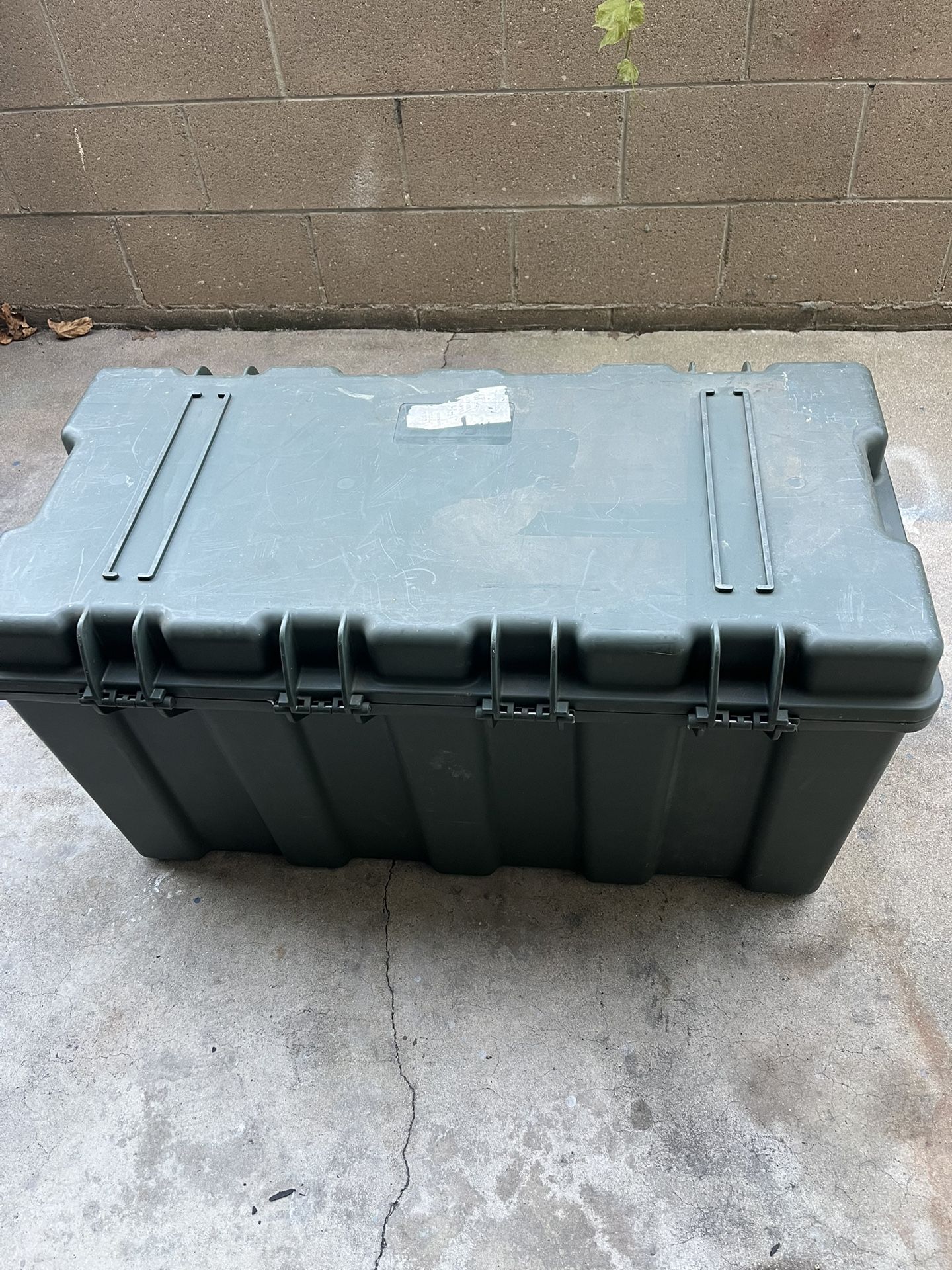 Two Heavy Duty Military Storage Trunks – Lockable Tactical Footlockers