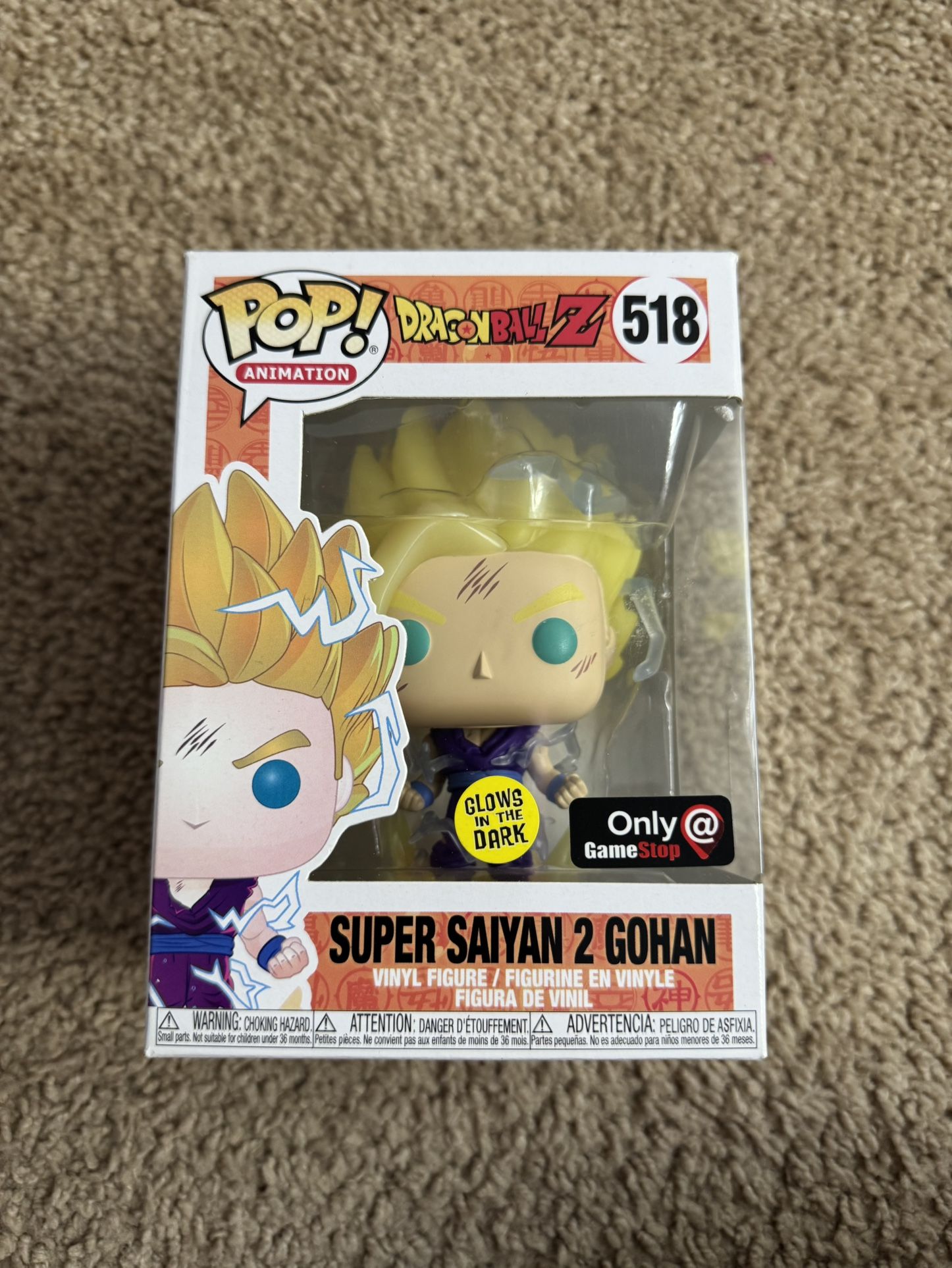 Super Saiyan 2 Gohan Glow In The Dark Funko Pop