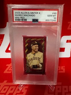 2023 Allen & Ginter X Manny Machado Mini-Red PSA 10