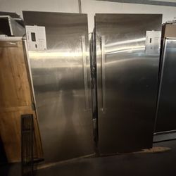 66” JENN AIR COLUMNS REFRIGERATOR AND FREEZER STAINLESS STEEL 