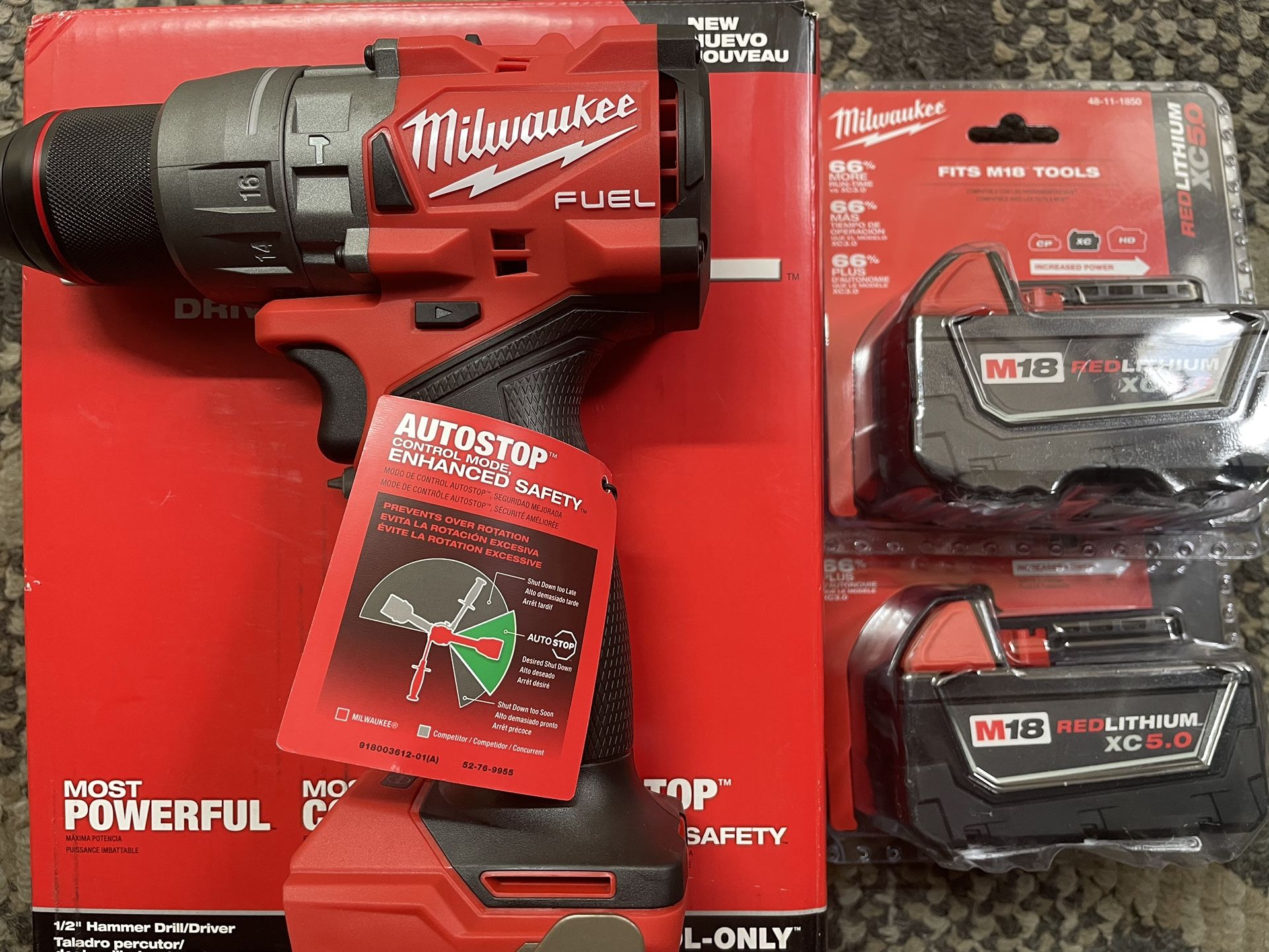 Milwaukee M18 Fuel 1/2” Hammer Drill Driver 