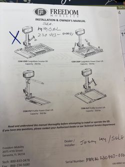 Chair/scooter lift