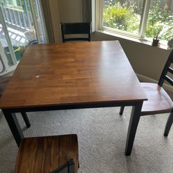 Square Dining Table And 4 Chairs