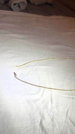 14k gold yellow rope chain
