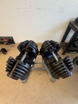 Bowflex SelectTech 1090  Adjustable 90lb Dumbbells with Stand