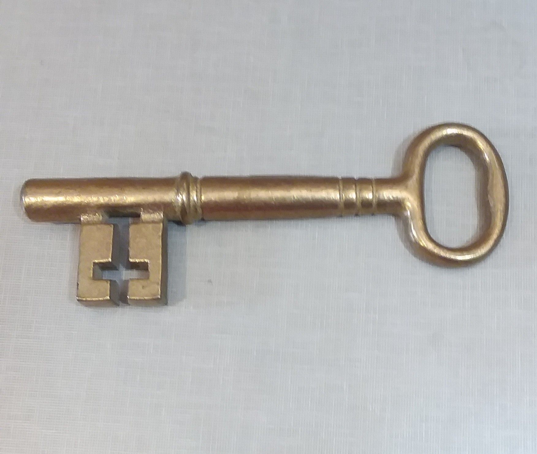 Vintage Brass Skeleton Key