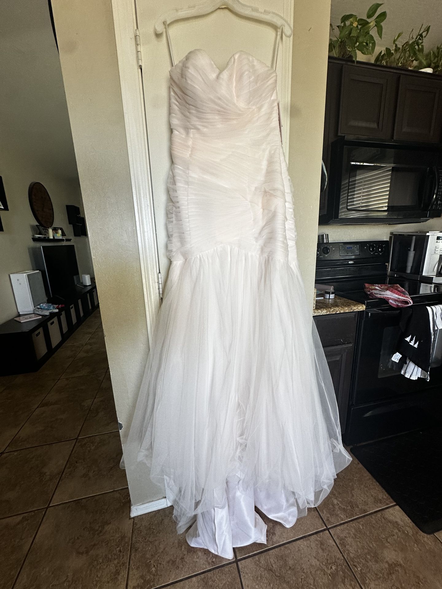 Wedding dress blush pink