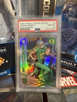 2020 Panini Chronicles DP Justin Herbert Elite Rookies PSA 10