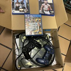 Ps4 Slim 4 Games Fifa 22 Gta5 Ufc 2 Controllers