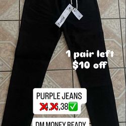 Black Purple Jeans