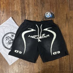 Hellstar Warm Up Shorts Black