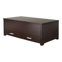 Wald Wood Slide Top Coffee Table in Espresso