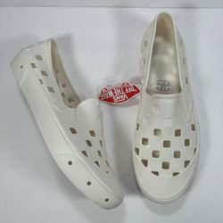 Vans Slip-On TRK Marshmallow White Sneakers Water Shoes Men Size 12
