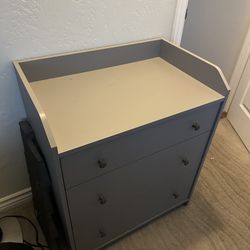 IKEA 3-Drawer Dresser - Modern Gray Storage Unit