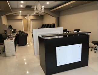 Modern 60” reception desk - new in boxes