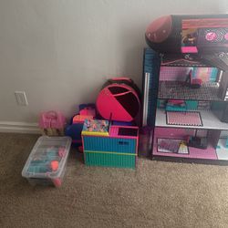 lol Doll House And More. Comes With Vans Size 3.5 Men 5 Woman