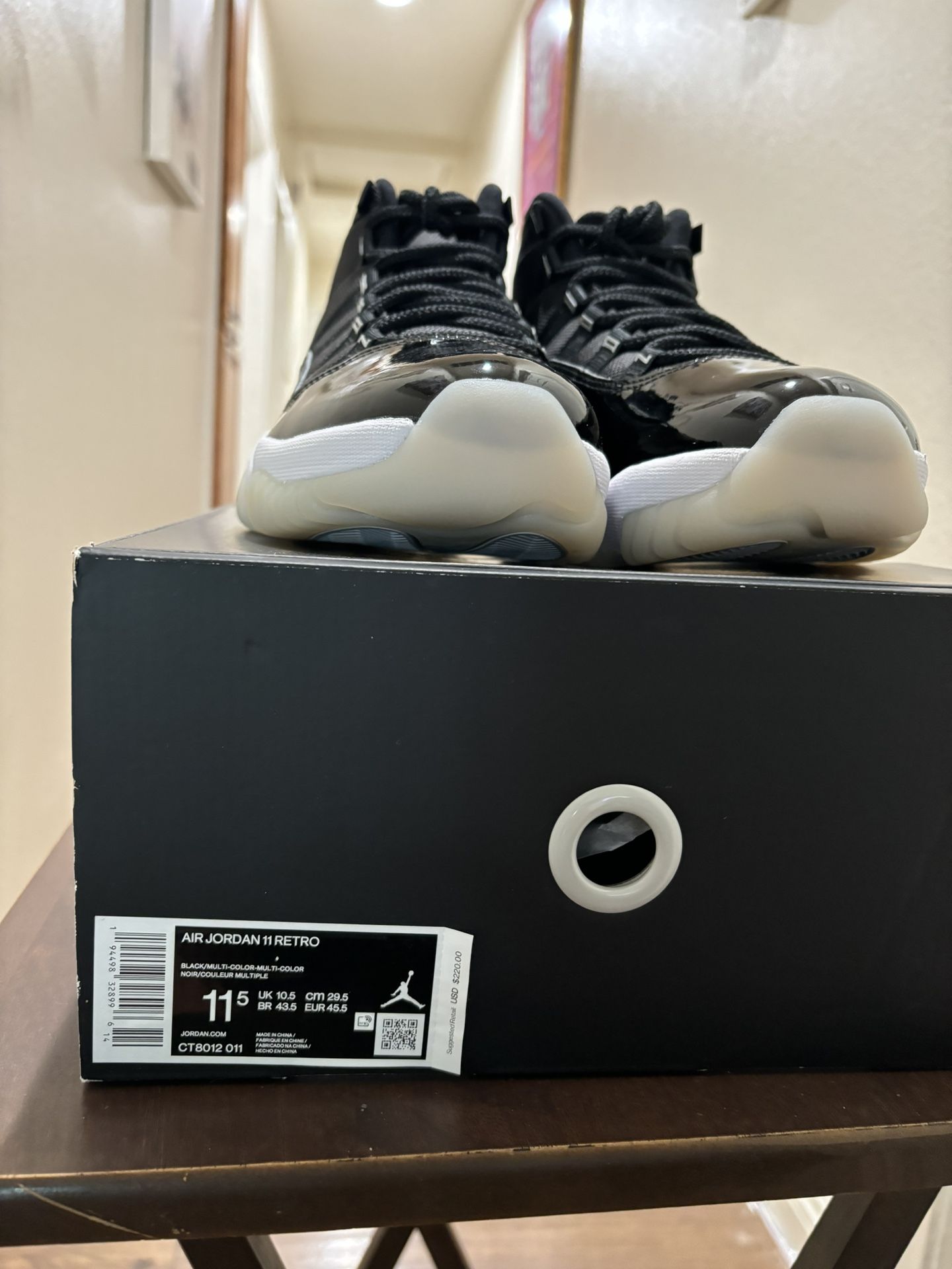 New Air Jordan 11 Retro Size Black/Multicolor display picture 2