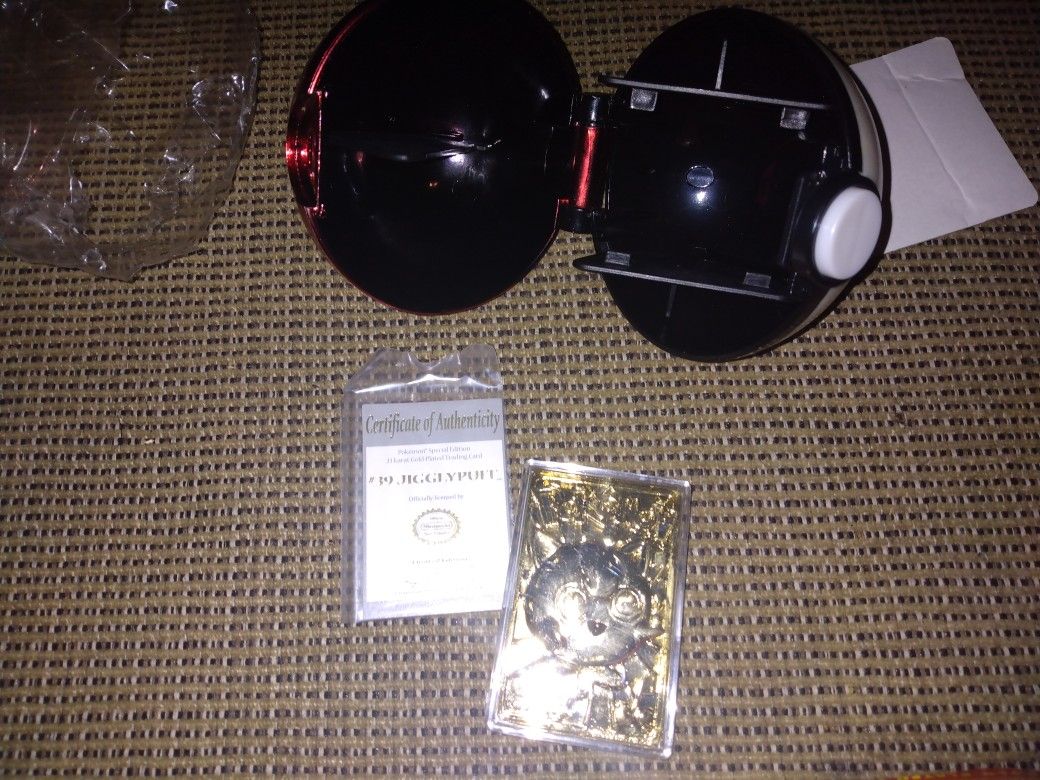 Burger King 23k Gold Plated Pokemon Cards