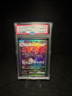 2023 POKEMON JAPANESE SV4A-SHINY TREASURE EX #349 CHARIZARD EX PSA 10