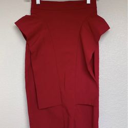 red pencil skirt