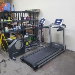 Life fitness elliptical X1 and treadmill T3 combo I CAN DELIVER 