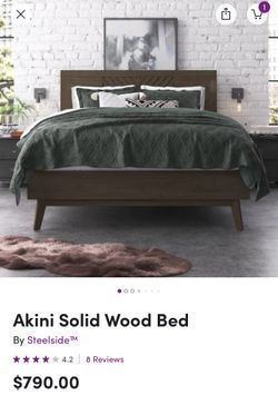 Akini Queen Bed Frame & Headboard 