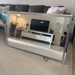 Living Spaces Large Bathroom Vanity mirror light up