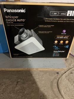 Panasonic Whisper Choice Auto Bathroom Exhaust Fan – BRAND NEW – $150 OBO