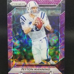 2016 Peyton Manning Purple Scope Prizm /99 (Jersey #'d) 