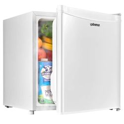 White 1.7 Cu.ft Mini Fridge with Freezer