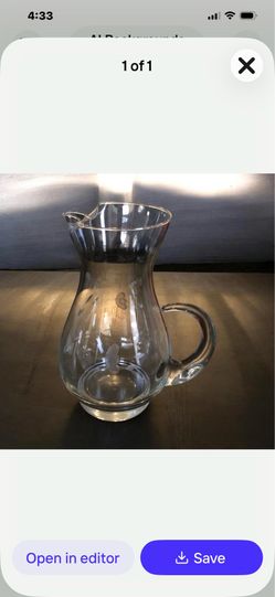 Princess House Heritage 459 Crystal 72oz Pitcher Beverage Server