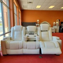 Power Recliner Sofa Same Day Delivery By ASHLEY FINANCING AVAILABLE 
