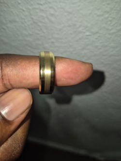 Gold Tungsten ring size 10