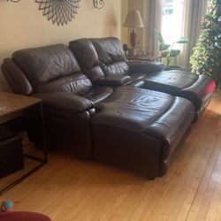 Theater Sofa With Cup Holders Charging Drawer