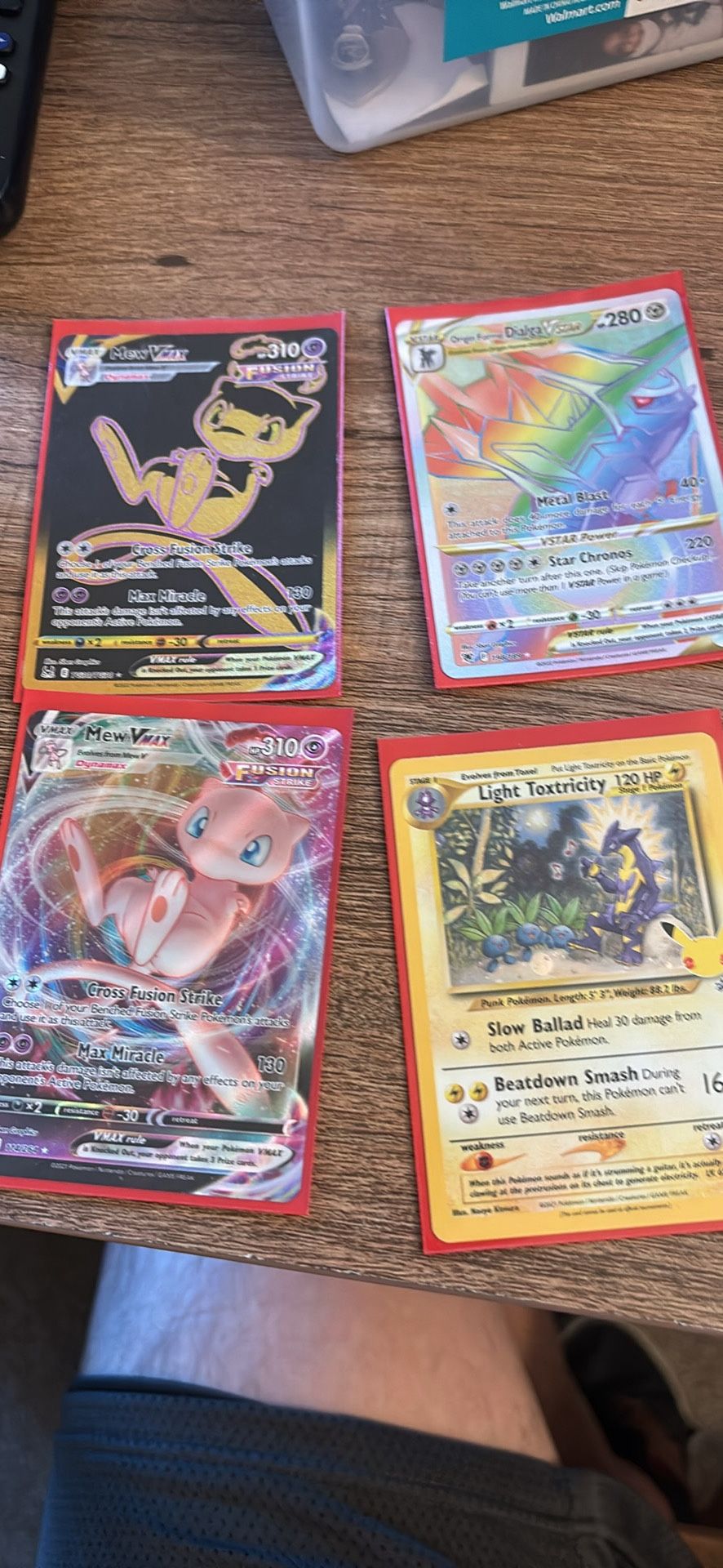 Various Pokémon Cards.