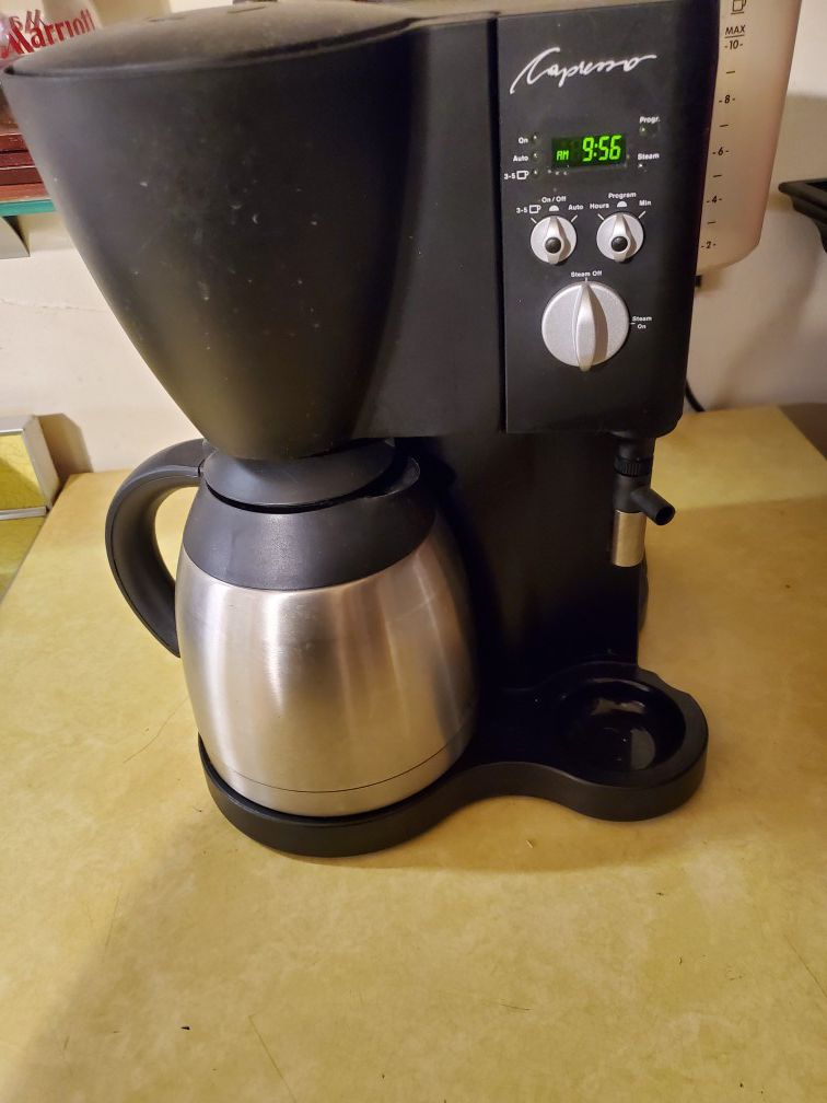 Capresso Coffee Maker and Latte + Cappuccino Maker