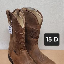 Ariat Work Boots Sz 15 D SOFT TOE 