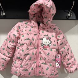 4T Girl Toddler Puffer Hooded Jacket Girl Clothes Baby Clothing