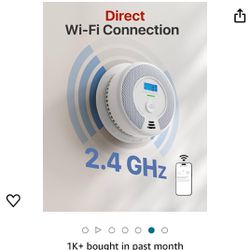 Wi-Fi combination smoke and carbon monoxide alarm