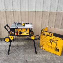 Dewalt 10" Table Saw With Rolling Stand