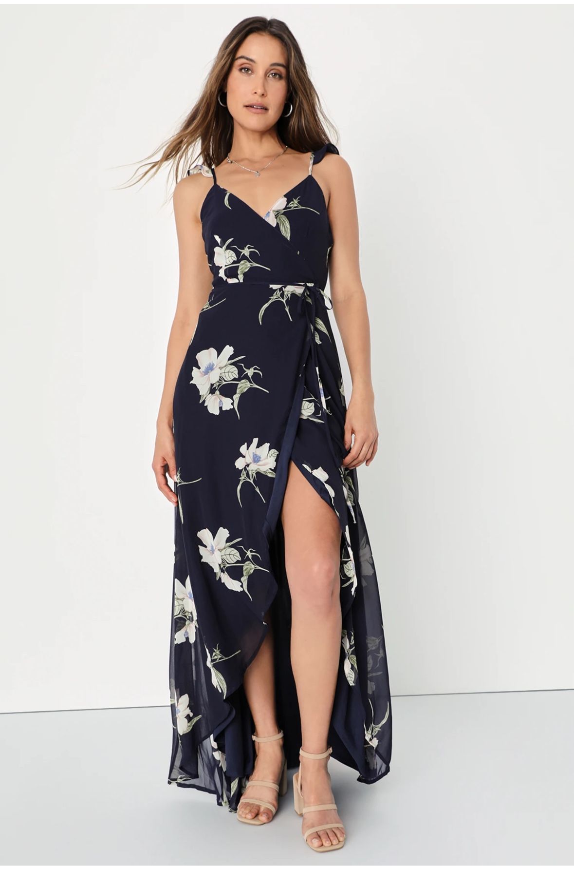 Lulu’s All Mine High Low Wrap Dress