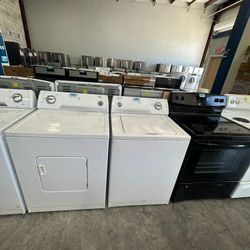 Heavy Duty Loads Whirlpool Washer Electric Dryer Set Fully Covered Warranty!
