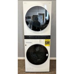 SALE! NEW- OPEN BOX!! LG 4.5 Cu. Washer & 7.4 Cu. Ft. Gas Dryer WashTower WKGX201HWA