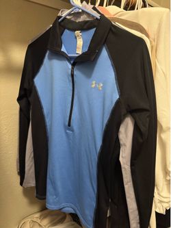Women’s long sleeve, great for workout or hiking. Columbia and Under Armour. Great quality.